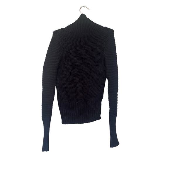 American Eagle Crossover deep v Wrap black Sweater size small - Picture 4 of 6